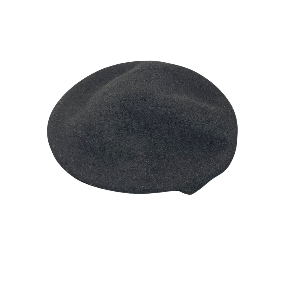 Dockers Black 100% Wool Beret Hat S/M Classic Artist Style French Cap